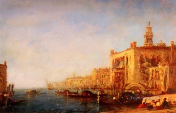 Félix Ziem Painting - Venecia Le Grand Canal barco Barbizon Felix Ziem